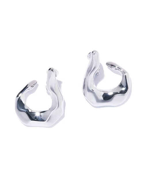 IRIS47(イリスフォーセブン)の「【IRIS 47】sculpted earring/スカルプティッド イヤリング(イヤリング・レディース・シルバー・FREE)」の2枚目の写真