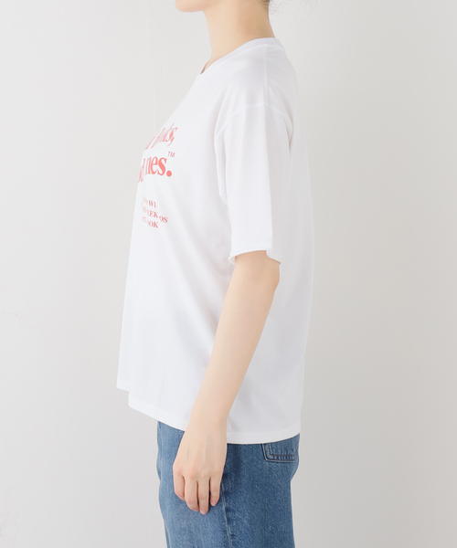SLOBE IENA(スローブイエナ)の「BOOK CLUB SLOBE別注 グラフィックTEE(Tシャツ/カットソー・レディース・パープル/ライトグレー/ホワイト/スカイブルー・FREE)」の11枚目の写真
