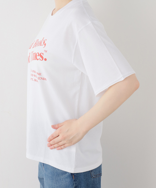 SLOBE IENA(スローブイエナ)の「BOOK CLUB SLOBE別注 グラフィックTEE(Tシャツ/カットソー・レディース・パープル/ライトグレー/ホワイト/スカイブルー・FREE)」の13枚目の写真