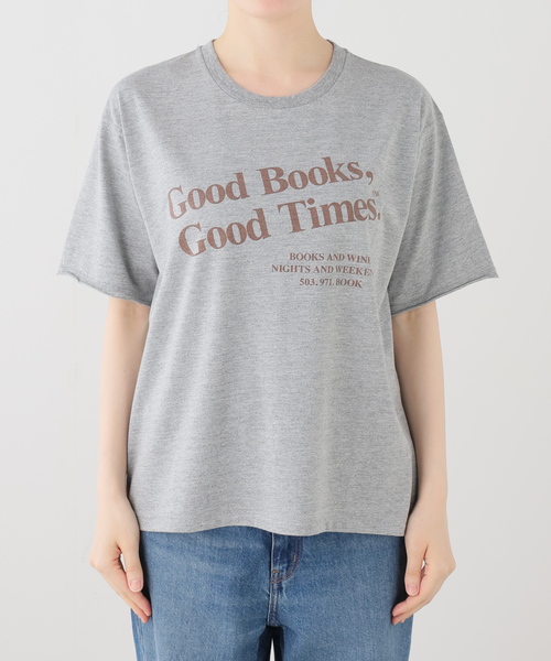 SLOBE IENA(スローブイエナ)の「BOOK CLUB SLOBE別注 グラフィックTEE(Tシャツ/カットソー・レディース・パープル/ライトグレー/ホワイト/スカイブルー・FREE)」の6枚目の写真