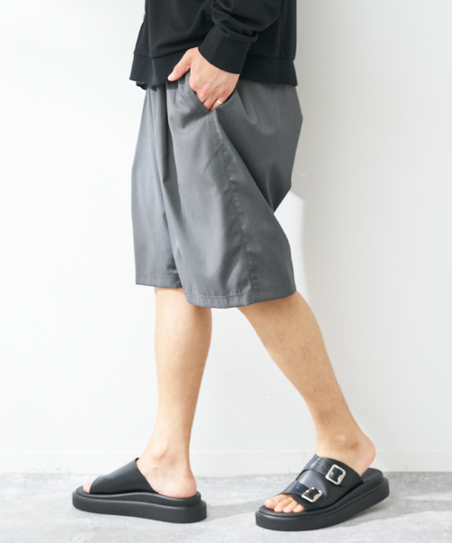 B.C STOCK(ベーセーストック)の「ウールライクイージーショーツ(その他パンツ・メンズ・チャコールグレー/グレー/ブラック・MEDIUM/LARGE)」の22枚目の写真