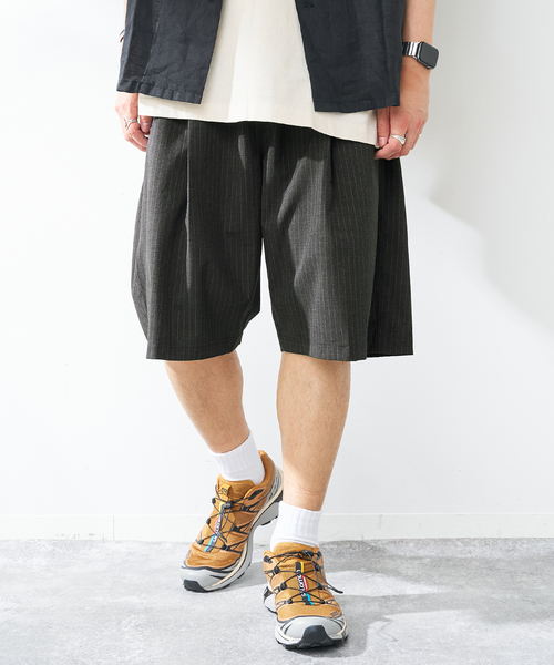 B.C STOCK(ベーセーストック)の「ウールライクイージーショーツ(その他パンツ・メンズ・チャコールグレー/グレー/ブラック・MEDIUM/LARGE)」の16枚目の写真