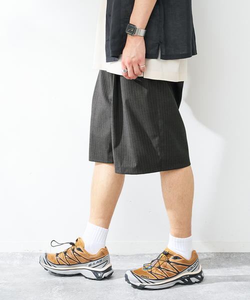 B.C STOCK(ベーセーストック)の「ウールライクイージーショーツ(その他パンツ・メンズ・チャコールグレー/グレー/ブラック・MEDIUM/LARGE)」の15枚目の写真