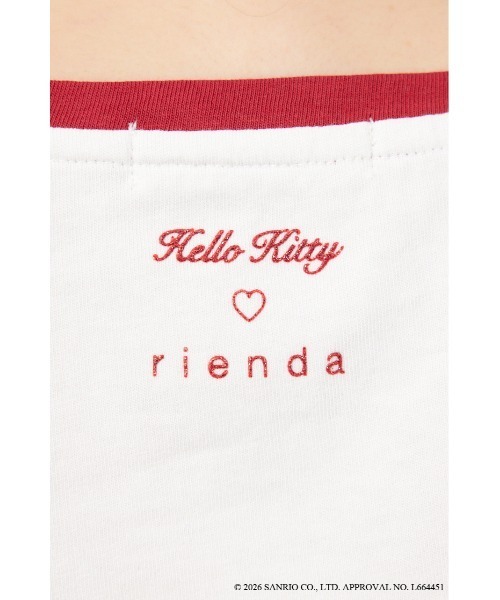 rienda(リエンダ)の「【HELLO KITTY】グリッターロゴミニTシャツ 夏服(Tシャツ/カットソー・レディース・ピンク/ホワイト/ブラック・FREE)」の11枚目の写真