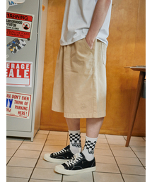 FLATWAVE IN SEOUL（フラットウェーブインソウル）の「Kanoa Wide Cotton Banding Shorts Beige（その他パンツ）」