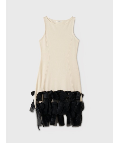 EIMY ISTOIRE(エイミーイストワール)の「RIBBON HEM KNIT DRESS(ワンピース・レディース・オフホワイト/ブラック・F)」の13枚目の写真