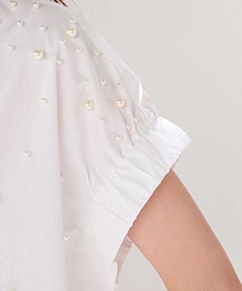 ONEP STAR(ワンピスター)の「パール刺繍半袖シャツ(シャツ/ブラウス・レディース・ホワイト・X-LARGE/LARGE/MEDIUM)」の11枚目の写真