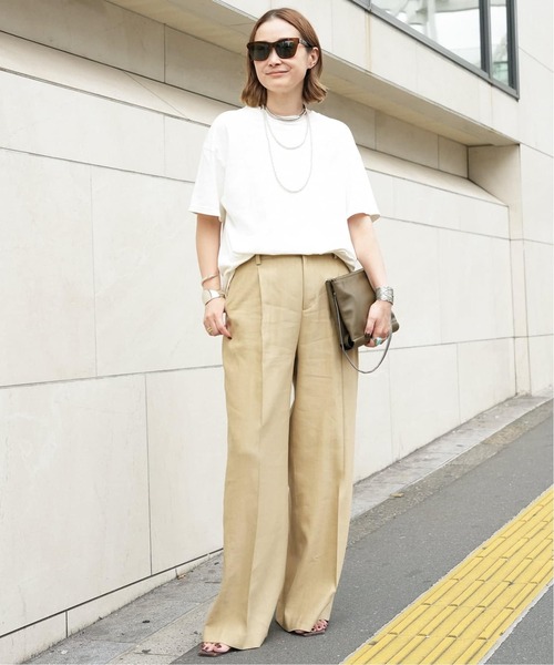 Deuxieme Classe(ドゥーズィエムクラス)の「* Relax Tシャツ(Tシャツ/カットソー・レディース・グリーン/ホワイト/ベージュ/ブラウン・FREE)」の5枚目の写真