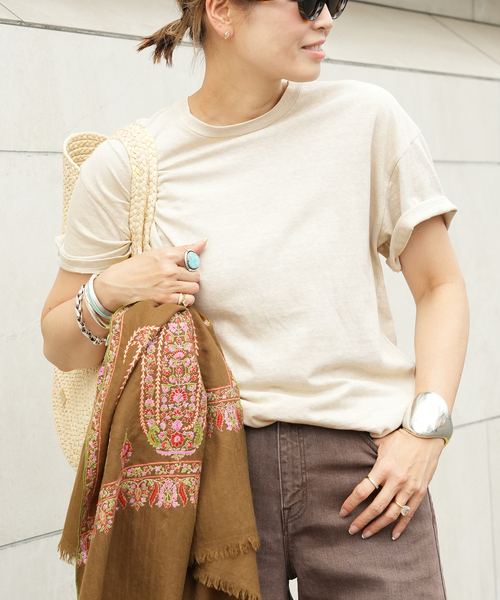 Deuxieme Classe(ドゥーズィエムクラス)の「* Relax Tシャツ(Tシャツ/カットソー・レディース・グリーン/ホワイト/ベージュ/ブラウン・FREE)」の15枚目の写真