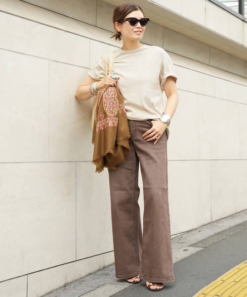 Deuxieme Classe(ドゥーズィエムクラス)の「* Relax Tシャツ(Tシャツ/カットソー・レディース・グリーン/ホワイト/ベージュ/ブラウン・FREE)」の16枚目の写真