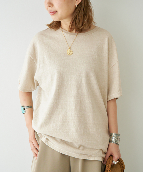 Deuxieme Classe(ドゥーズィエムクラス)の「* Relax Tシャツ(Tシャツ/カットソー・レディース・グリーン/ホワイト/ベージュ/ブラウン・FREE)」の18枚目の写真