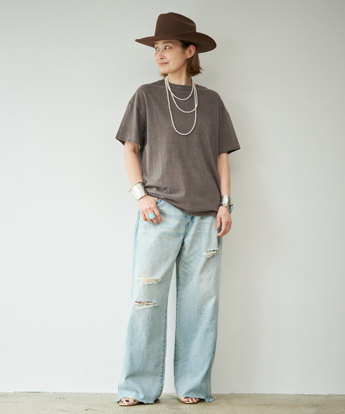 Deuxieme Classe（ドゥーズィエムクラス）の「* Relax Tシャツ（Tシャツ/カットソー・レディース・グリーン/ホワイト/ベージュ・FREE）」の11枚目の写真