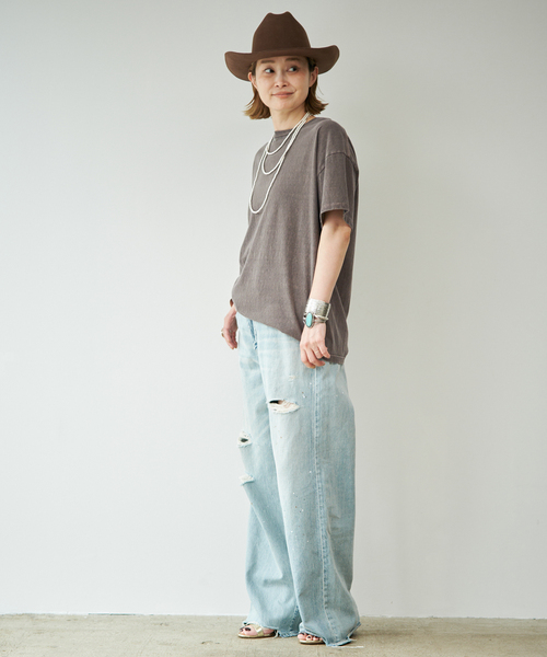 Deuxieme Classe（ドゥーズィエムクラス）の「* Relax Tシャツ（Tシャツ/カットソー・レディース・グリーン/ホワイト/ベージュ・FREE）」の10枚目の写真