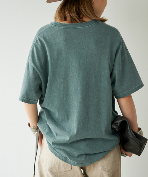 Deuxieme Classe（ドゥーズィエムクラス）の「* Relax Tシャツ（Tシャツ/カットソー・レディース・グリーン/ホワイト/ベージュ・FREE）」の7枚目の写真