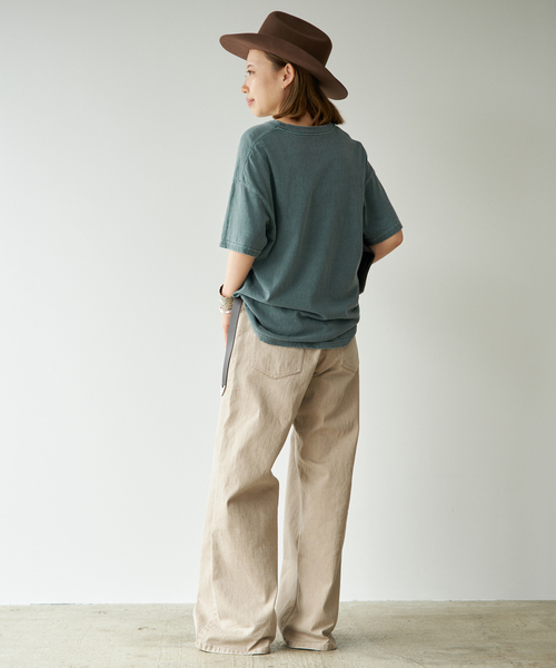 Deuxieme Classe（ドゥーズィエムクラス）の「* Relax Tシャツ（Tシャツ/カットソー・レディース・グリーン/ホワイト/ベージュ・FREE）」の4枚目の写真