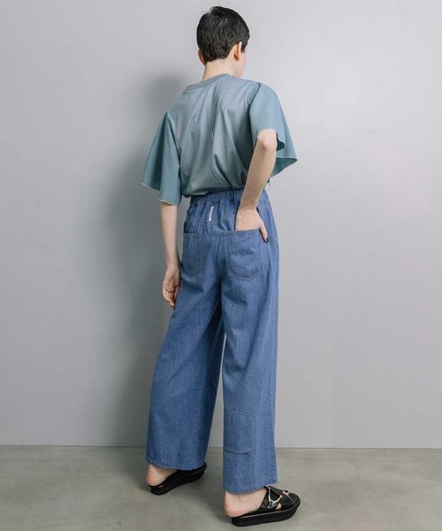 MARECHAL TERRE(マルシャルテル)の「ライトオンスワイドデニム(デニムパンツ・レディース・グレー/インディゴブルー/ブルー/ブラック・MEDIUM)」の7枚目の写真