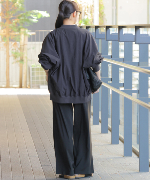 JOURNAL STANDARD relume（ジャーナルスタンダード　レリューム）の「《追加2》［手洗い可］ウォッシャブルナイロンダブルジップMA-1（MA-1・レディース・ライトグレー/ネイビー・FREE）」の14枚目の写真