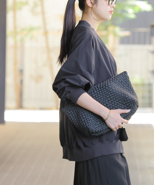 JOURNAL STANDARD relume（ジャーナルスタンダード　レリューム）の「《追加2》［手洗い可］ウォッシャブルナイロンダブルジップMA-1（MA-1・レディース・ライトグレー/ネイビー・FREE）」の18枚目の写真