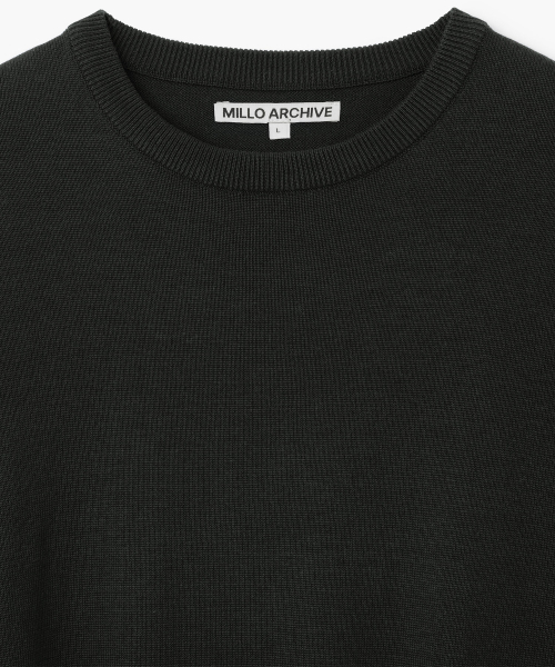 Millo Archive（ミロ アーカイブ）の「クロップイージーニット[チャコール]（Tシャツ/カットソー・メンズ・その他・MEDIUM/LARGE/X-LARGE）」の2枚目の写真