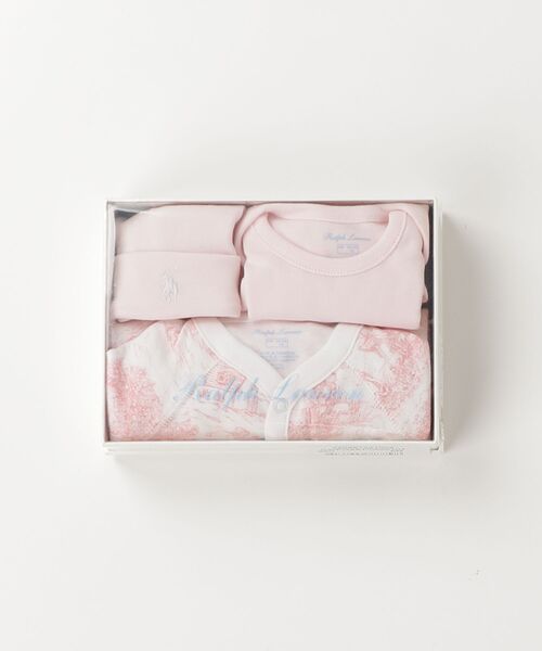POLO RALPH LAUREN CHILDRENSWEAR（ポロ ラルフ ローレン チルドレンズウェア）の「トワル コットン 3ピース ギフト セット（ベビーギフト・キッズ・ピンク・6M）」の5枚目の写真
