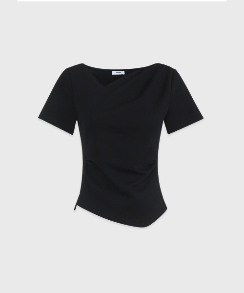 MICANE（ミケーネ）の「メリーシャーリングスリットT-half.ver（Tシャツ/カットソー・レディース・スカイブルー/ブラック/アイボリー・SMALL/MEDIUM/LARGE/X-LARGE）」の16枚目の写真