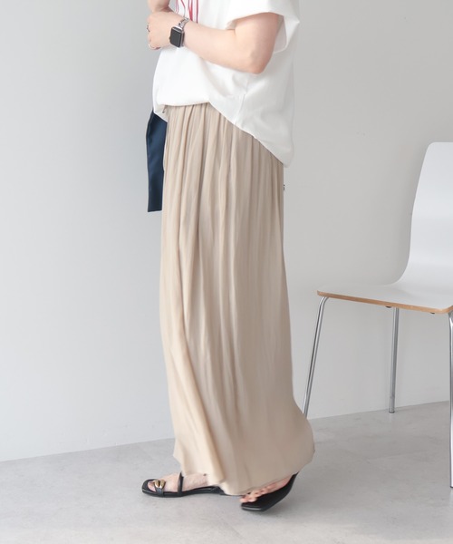 AMERICAN HOLIC(アメリカンホリック)の「【選べる丈】接触冷感シフォンスカーチョ【WEB限定カラー有】(その他パンツ・レディース・ライトベージュ/キャメル/ブラック/テラコッタ/ボルドー/グレイッシュベージュ・L/M)」の10枚目の写真