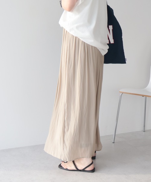 AMERICAN HOLIC(アメリカンホリック)の「【選べる丈】接触冷感シフォンスカーチョ【WEB限定カラー有】(その他パンツ・レディース・ライトベージュ/キャメル/ブラック/テラコッタ/ボルドー/グレイッシュベージュ・L/M)」の11枚目の写真