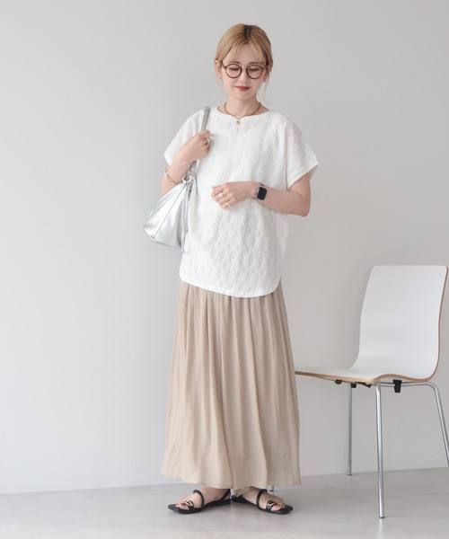 AMERICAN HOLIC(アメリカンホリック)の「【選べる丈】接触冷感シフォンスカーチョ【WEB限定カラー有】(その他パンツ・レディース・ライトベージュ/キャメル/ブラック/テラコッタ/ボルドー/グレイッシュベージュ・L/M)」の13枚目の写真