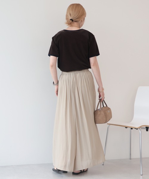 AMERICAN HOLIC(アメリカンホリック)の「【選べる丈】接触冷感シフォンスカーチョ【WEB限定カラー有】(その他パンツ・レディース・ライトベージュ/キャメル/ブラック/テラコッタ/ボルドー/グレイッシュベージュ・L/M)」の15枚目の写真