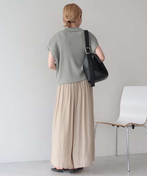AMERICAN HOLIC(アメリカンホリック)の「【選べる丈】接触冷感シフォンスカーチョ【WEB限定カラー有】(その他パンツ・レディース・ライトベージュ/キャメル/ブラック/テラコッタ/ボルドー/グレイッシュベージュ・L/M)」の17枚目の写真