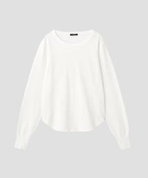 YLEVE / OPEN END COTTON PIGMENT DYE LONG SLEEVE T‐SHIRT