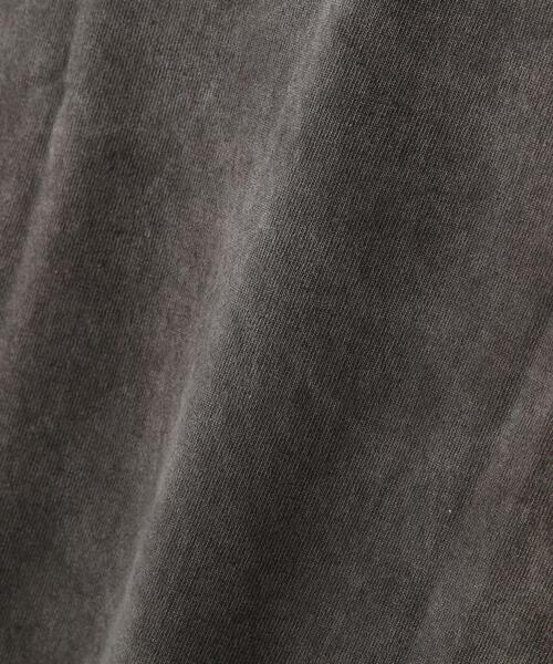 YLEVE(イレーヴ)の「YLEVE / OPEN END COTTON PIGMENT DYE LONG SLEEVE T‐SHIRT(Tシャツ/カットソー・レディース・グレー/ホワイト/ネイビー・1)」の7枚目の写真