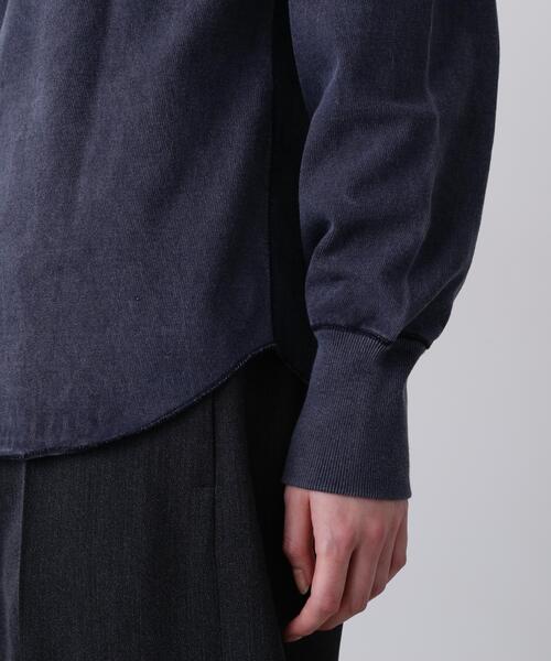 YLEVE(イレーヴ)の「YLEVE / OPEN END COTTON PIGMENT DYE LONG SLEEVE T‐SHIRT(Tシャツ/カットソー・レディース・グレー/ホワイト/ネイビー・1)」の14枚目の写真