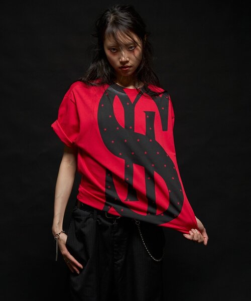Sourcream(サワークリーム)の「【Sourcream】SOUR $LOGO TEE(Tシャツ/カットソー・レディース・ネイビー/ブラック/ホワイト/レッド・SMALL/LARGE/MEDIUM)」の10枚目の写真