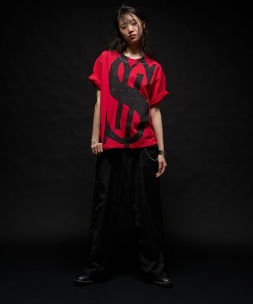Sourcream(サワークリーム)の「【Sourcream】SOUR $LOGO TEE(Tシャツ/カットソー・レディース・ネイビー/ブラック/ホワイト/レッド・SMALL/LARGE/MEDIUM)」の11枚目の写真
