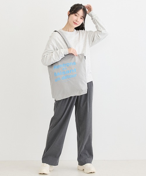 ROOTOTE（ルートート）の「ROOTOTE ルートート SC.トール.リサイクルコットン-C（トートバッグ・レディース・オレンジ/ピンク/ミント/ブラック/グレー・FREE）」の8枚目の写真