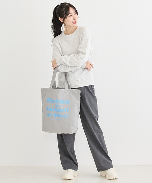 ROOTOTE（ルートート）の「ROOTOTE ルートート SC.トール.リサイクルコットン-C（トートバッグ・レディース・オレンジ/ピンク/ミント/ブラック/グレー・FREE）」の10枚目の写真