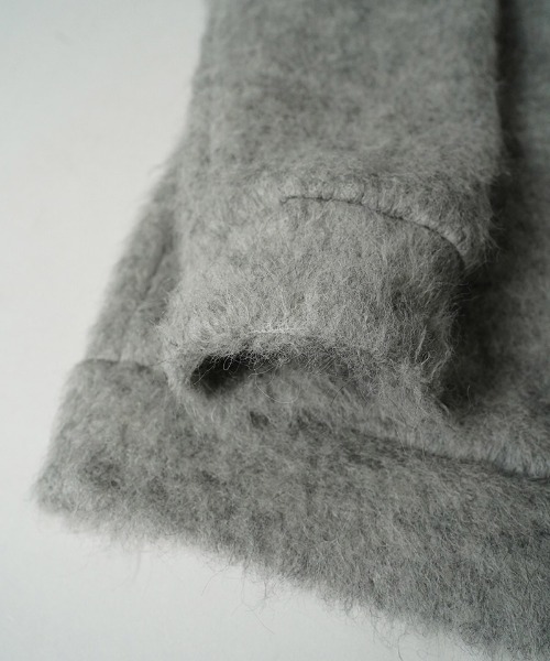EGO TRIPPING（エゴトリッピング）の「ms6591-ALPACA POLO アルパカポロシャツ(666754)（ポロシャツ・メンズ・杢グレー/ブラック/チャコールグレー・46/48）」の6枚目の写真