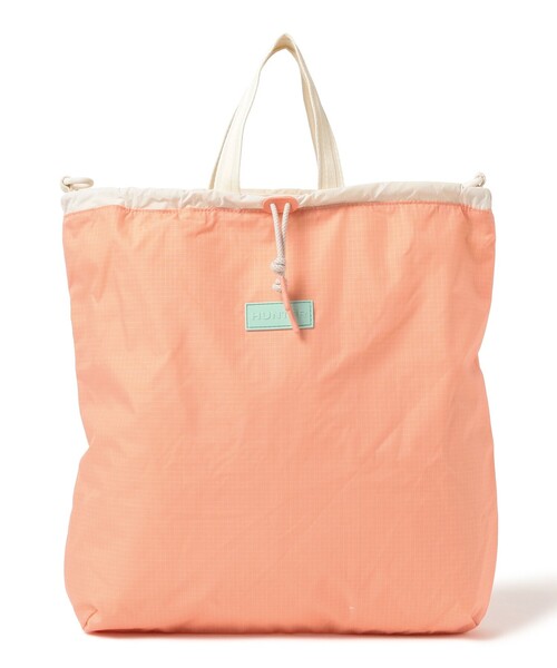 Ray BEAMS（レイビームス）の「【WEB限定】HUNTER / トラベル マルチファンクション パッカブル トート（2330CL）（トートバッグ・レディース・オレンジ・ONE SIZE）」の4枚目の写真