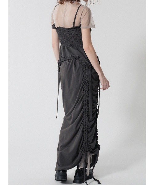 ELCHELE（エルチェレ）の「FRILL CUT SKIRT（スカート・レディース・ブルー/スミクロ・38/36）」の5枚目の写真