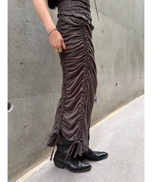 ELCHELE（エルチェレ）の「FRILL CUT SKIRT（スカート・レディース・ブルー/スミクロ・38/36）」の12枚目の写真