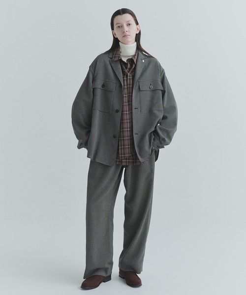 CULLNI（クルニ）の「Mix Yarn Mesh Drawstring Wide Pants（その他パンツ・メンズ・ブラック系/ブルー系/ベージュ系・1/2/0）」の17枚目の写真