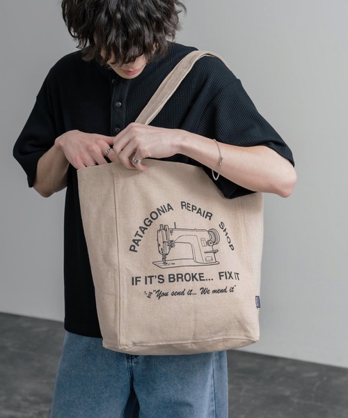 patagonia(パタゴニア)の「Patagonia RECYCLED MARKET TOTE ショルダートートバッグ(トートバッグ・メンズ・ベージュ/ベージュ系・FREE)」の10枚目の写真