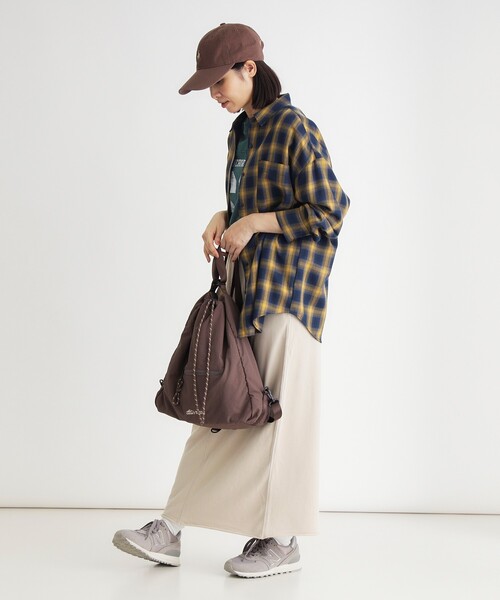 HONEYSUCKLE ROSE（ハニーサックルローズ）の「《★今秋マストバイ★/店舗人気アイテム/体型カバー》アソート柄ビッグチェックシャツ（シャツ/ブラウス・レディース・ライトパープル/ネイビー/ブラウン系その他/ブラック系・04/03/05）」の21枚目の写真