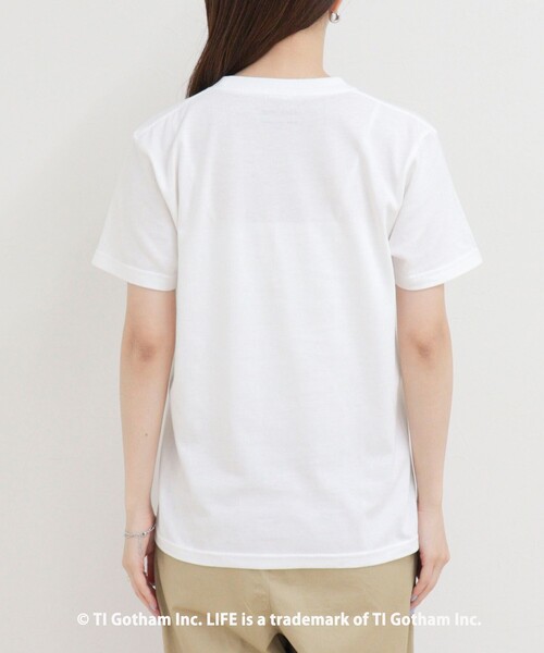 GOOD ROCK SPEED(グッドロックスピード)の「【haru × GOOD ROCK SPEED】PhotoロゴコンパクトTシャツ(Tシャツ/カットソー・レディース・オフホワイト/ネイビー・38/36)」の18枚目の写真