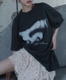 ストリートグラフィックオーバープリントTシャツ