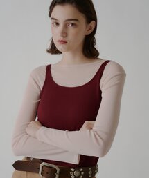 WHIMSIC | 【UNISEX】ソフトシアークルーネックT&リブタンクトップ(Tシャツ/カットソー)