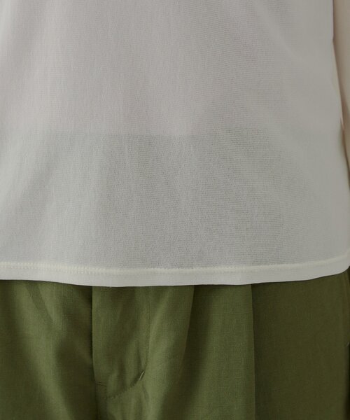 WHIMSIC（ウィムジック）の「【UNISEX】ソフトシアークルーネックＴ＆リブタンクトップ（Tシャツ/カットソー・レディース・ブラウン/ピンク/オフホワイト・FREE）」の12枚目の写真