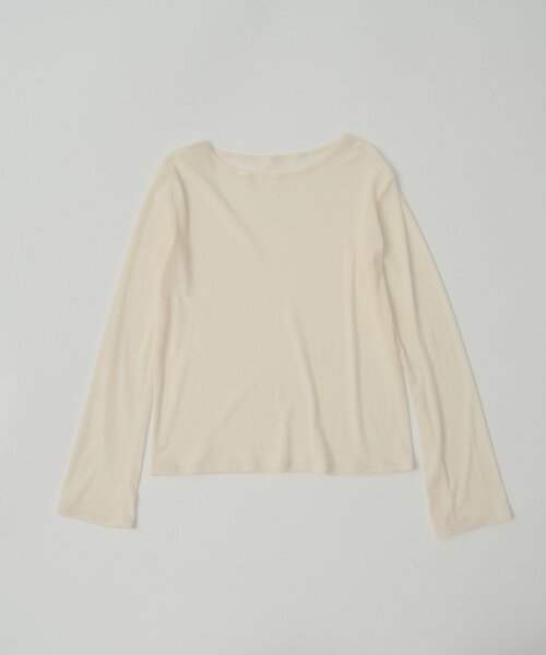 WHIMSIC（ウィムジック）の「【UNISEX】ソフトシアークルーネックＴ＆リブタンクトップ（Tシャツ/カットソー・レディース・ブラウン/ピンク/オフホワイト・FREE）」の17枚目の写真