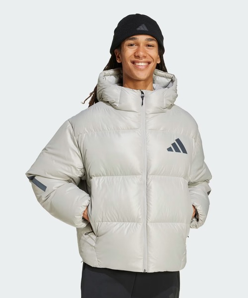 adidas(アディダス)の「ADIDAS Z.N.E.パファー クライマウォーム ダウンジャケット / アディダス adidas(ダウンジャケット/コート・メンズ・グレー・SMALL/MEDIUM/X-LARGE/XX-LARGE/3XL/LARGE)」の1枚目の写真